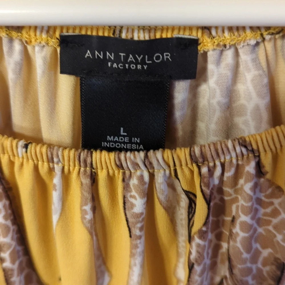 Anne Taylor Giraffe Tank Blouse L - Picture 2 of 2
